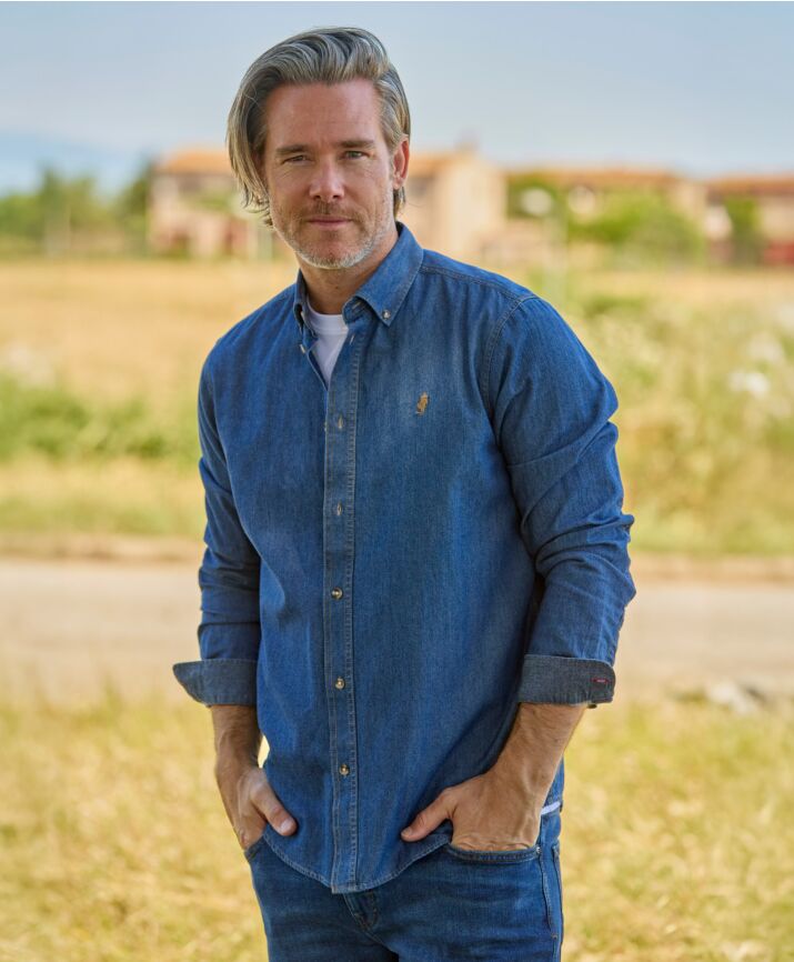 Denimblå