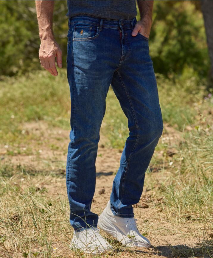 Denimblå