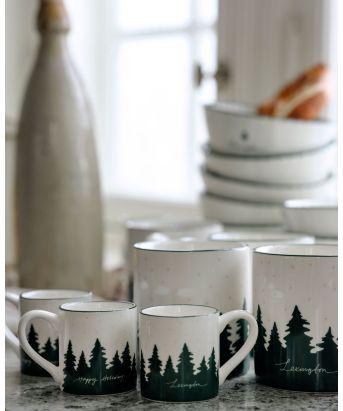 2 pk. Lexington Holiday Stoneware Espresso Kopp