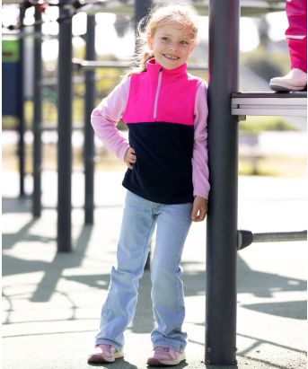 Color Kids Fleece Pulli Colorblock