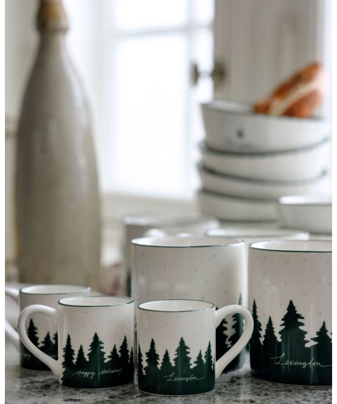 2 pk. Lexington Holiday Stoneware Espresso Kopp