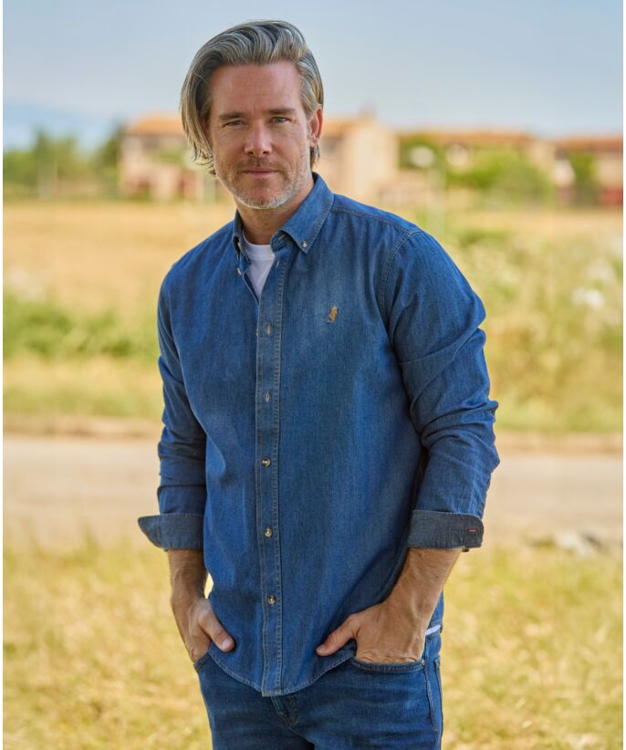 Denimblå