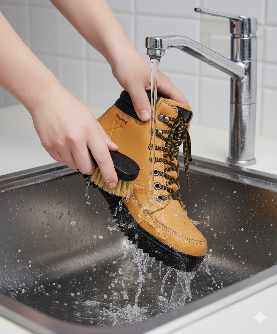 Rengjøring av vintersko for lengre levetid