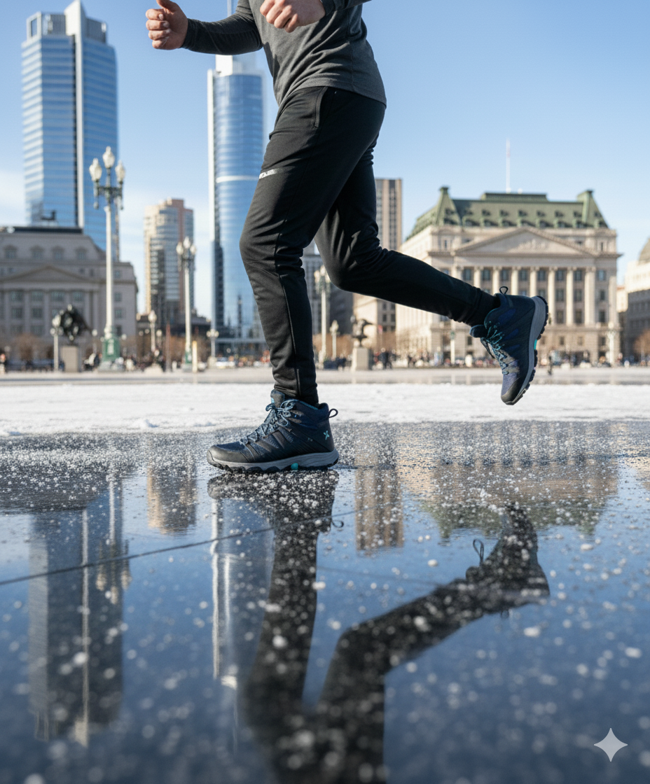 Integrerte pigger i sålen gir godt feste på vinterføre