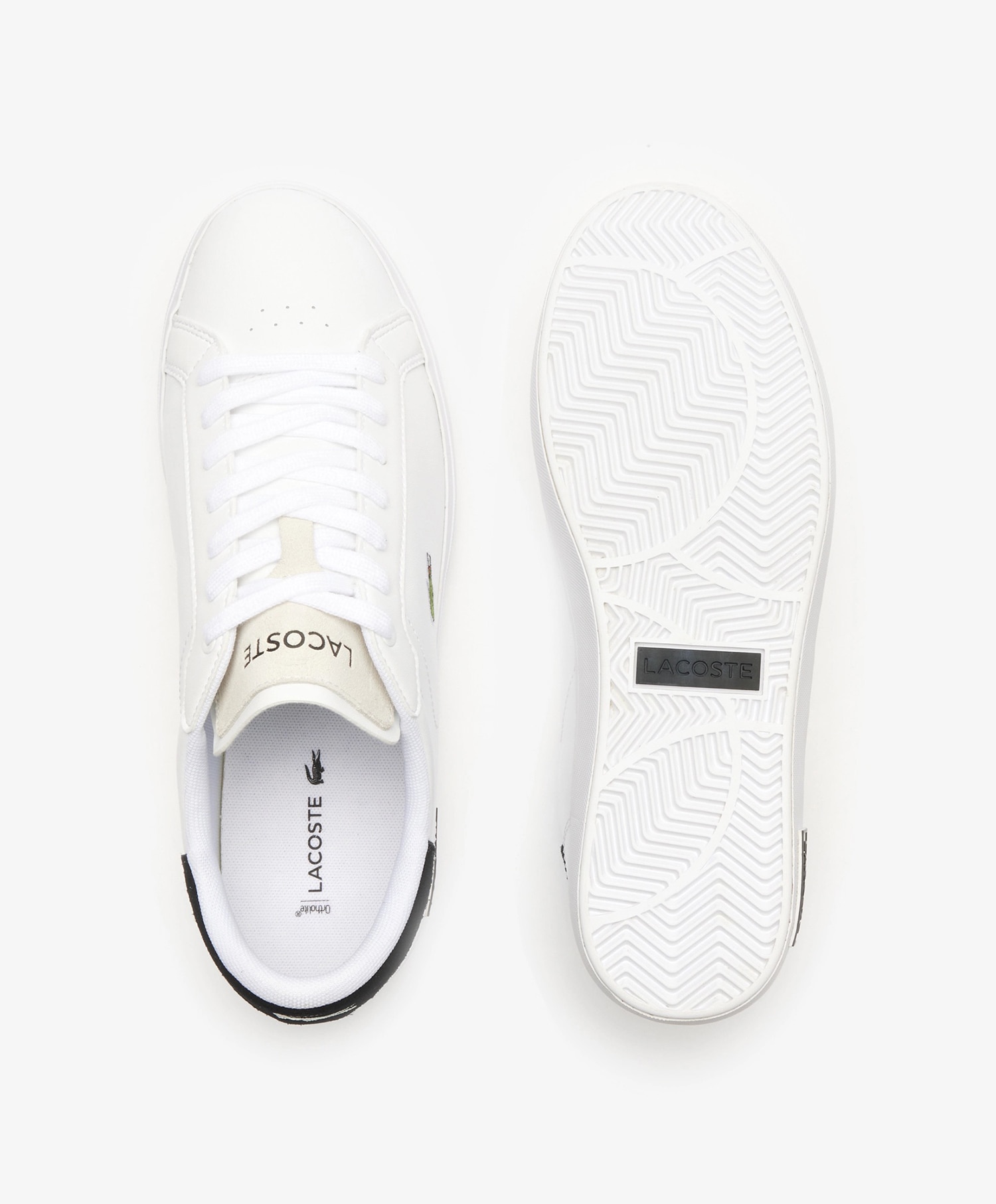 Lacoste Powercourt Logo Leather Sneakers