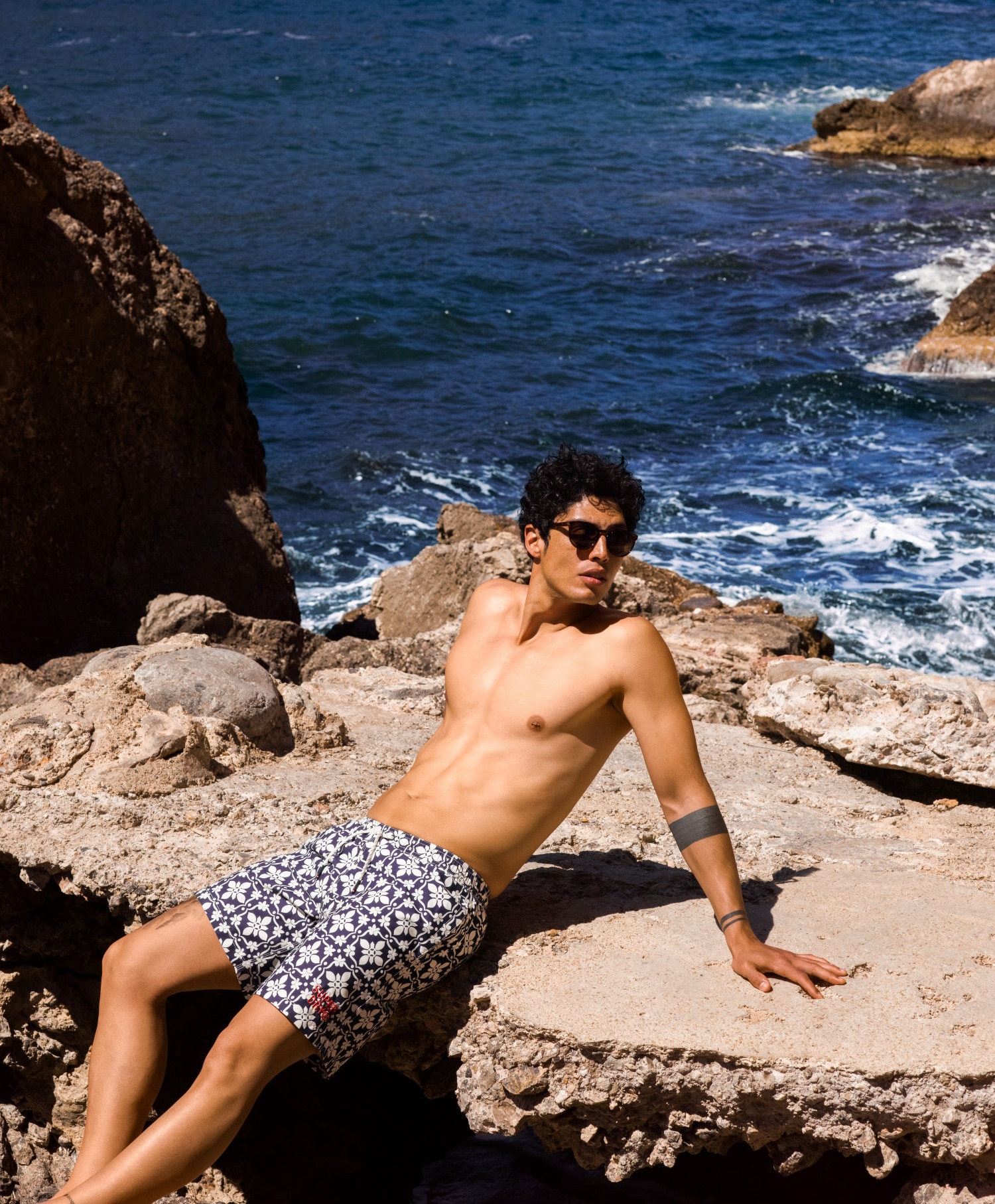 Superdry Tile Print Swim Shorts