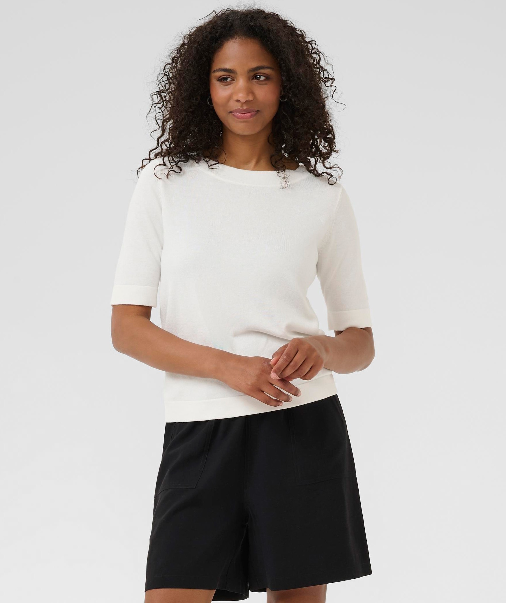 Kaffe Lizza boatneck solid topp