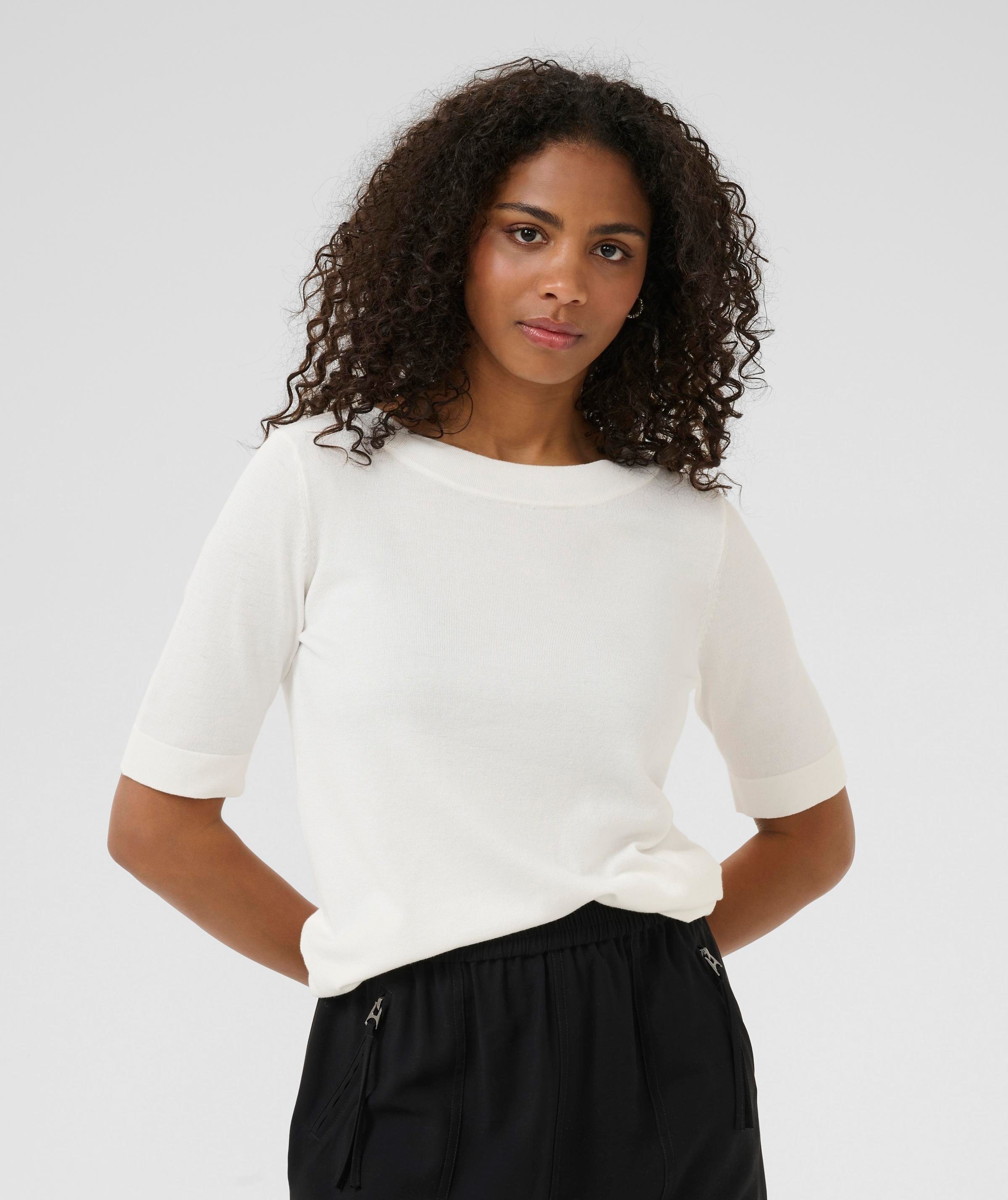 Kaffe Lizza boatneck solid topp