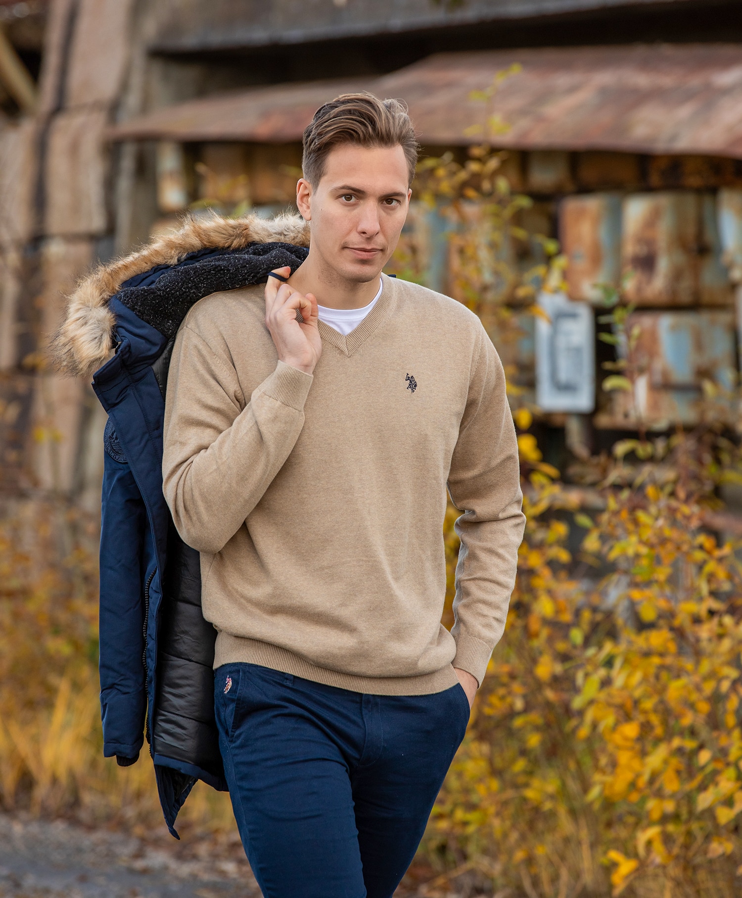 U.S Polo Cosmo V-neck Knit