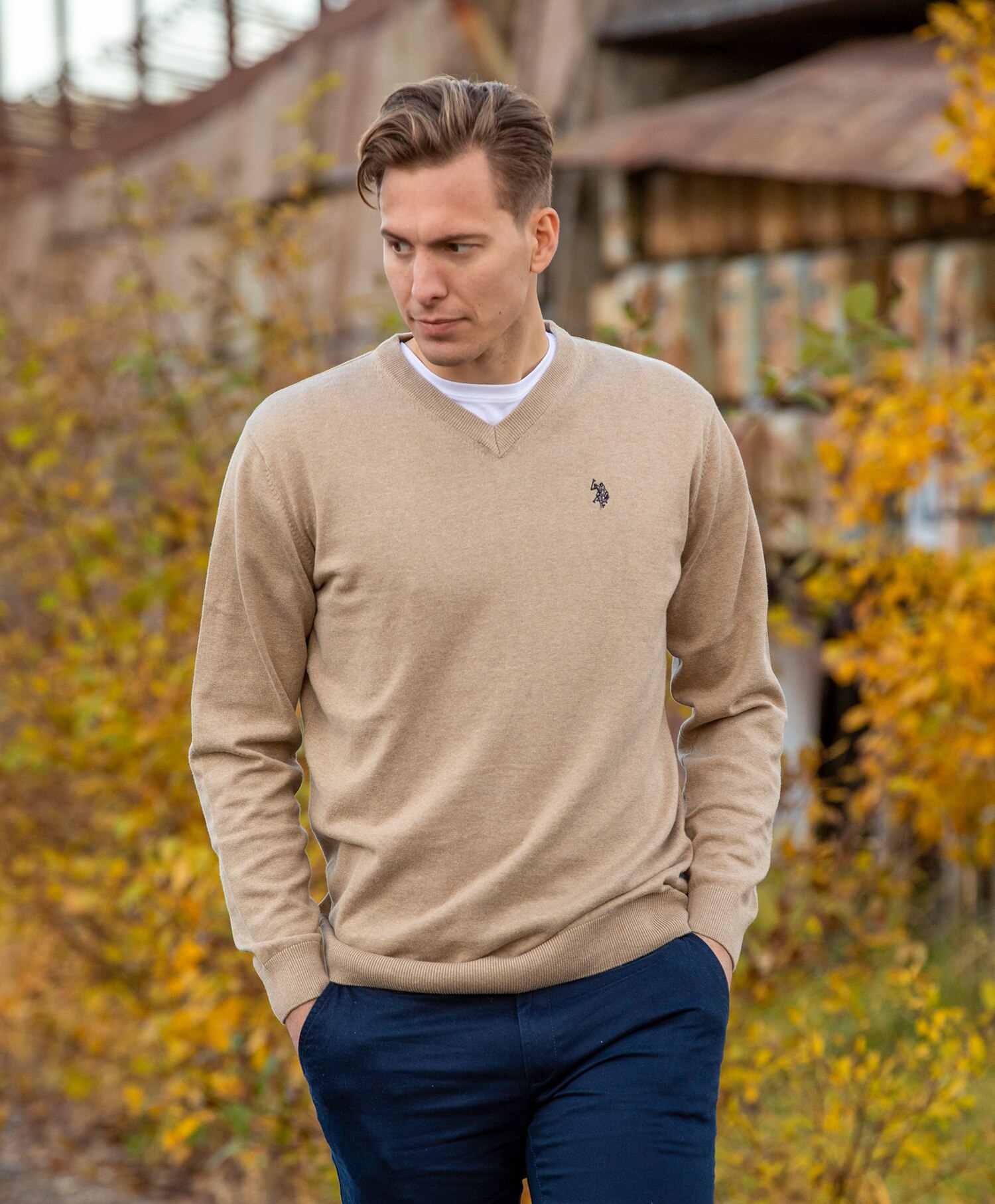 U.S Polo Cosmo V-neck Knit
