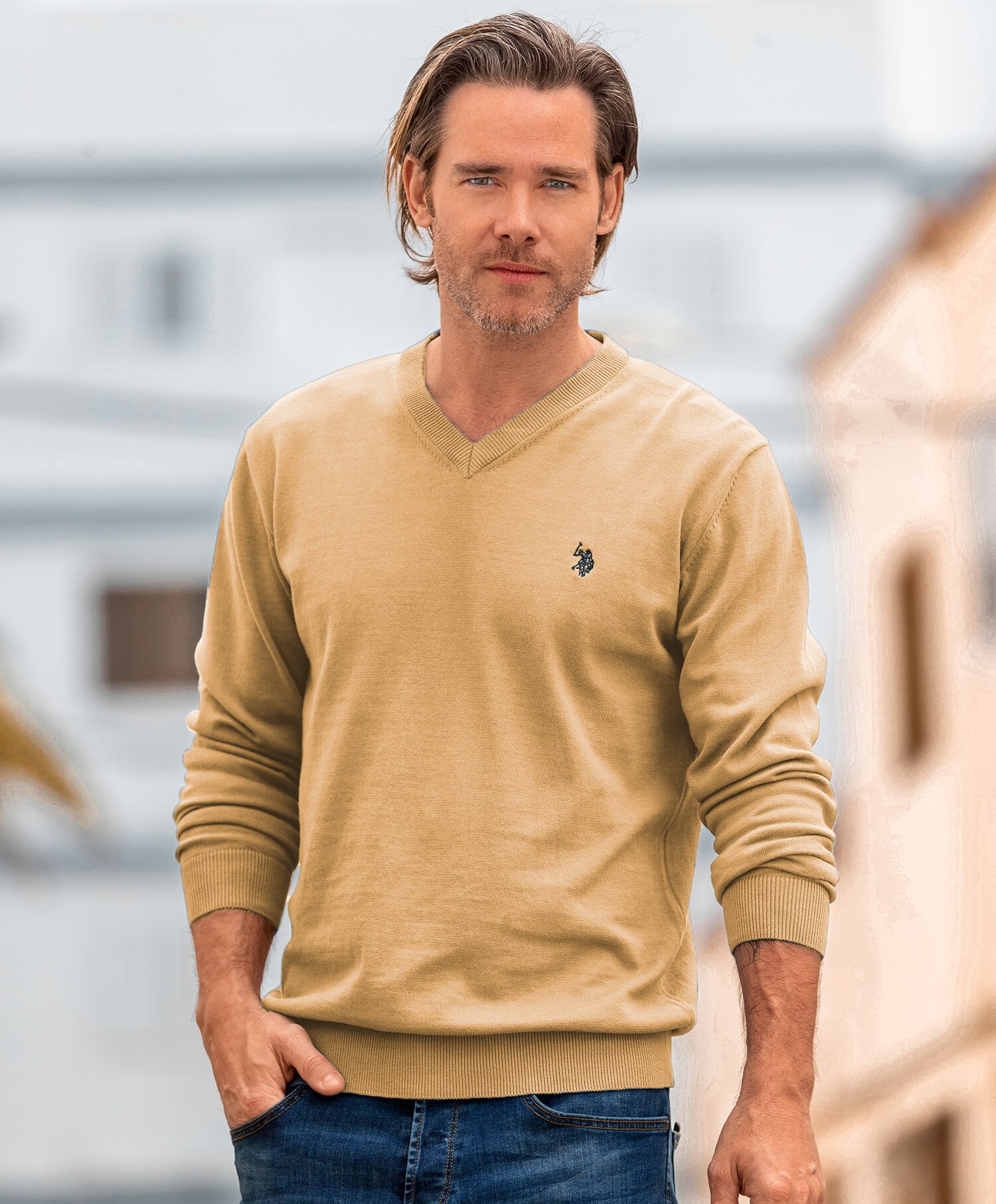 U.S Polo Cosmo V-neck Knit