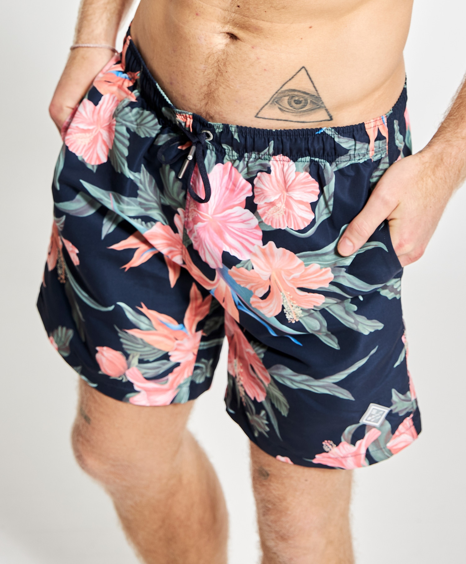GANT Tropical print swim shorts