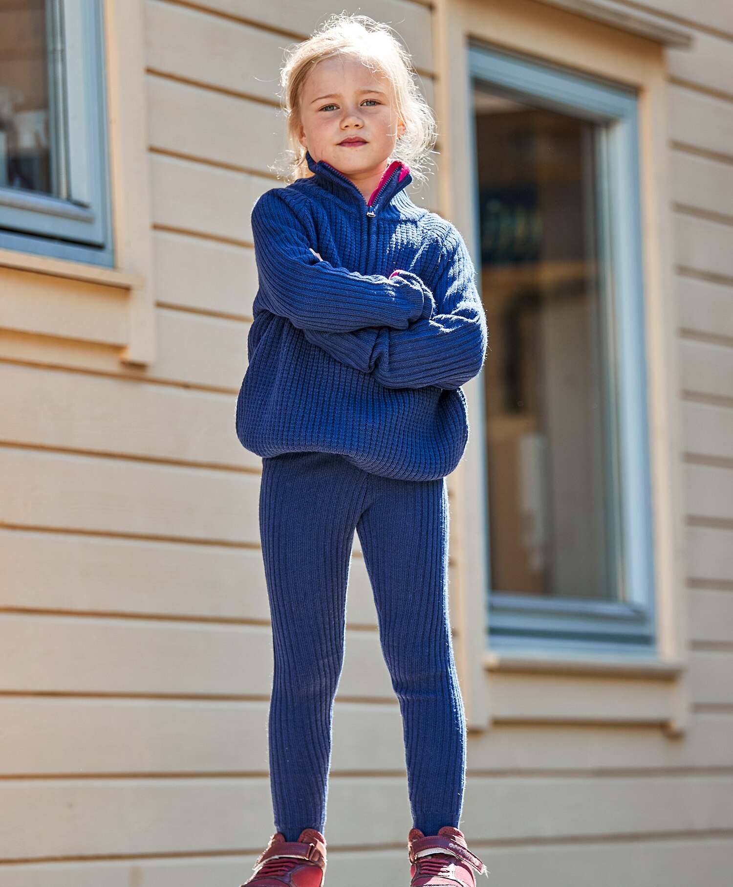 Halfzip ullgenser barn