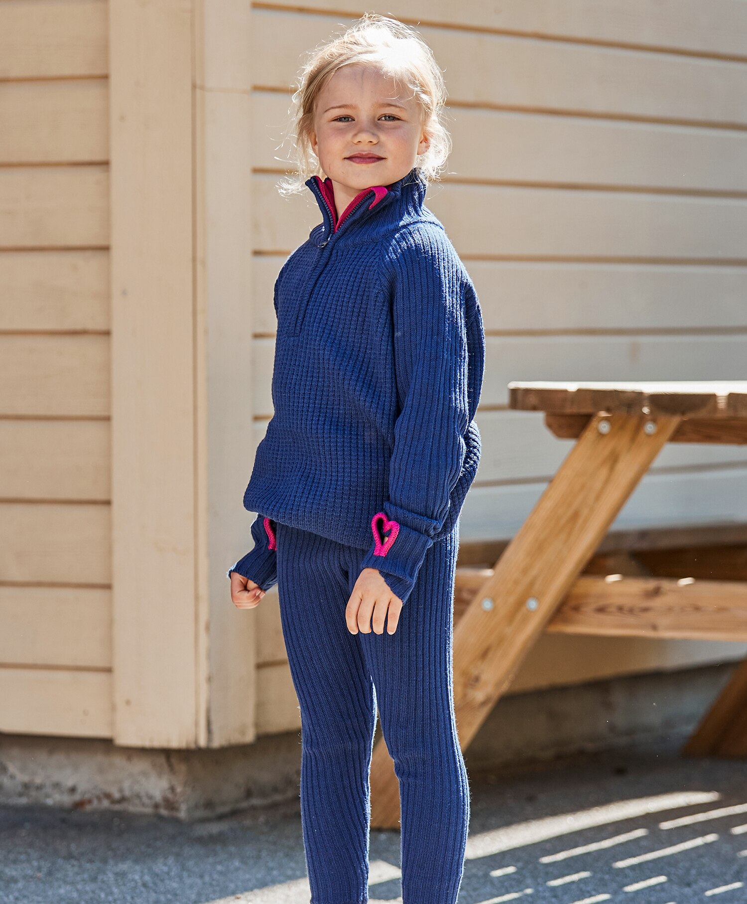 Halfzip ullgenser barn