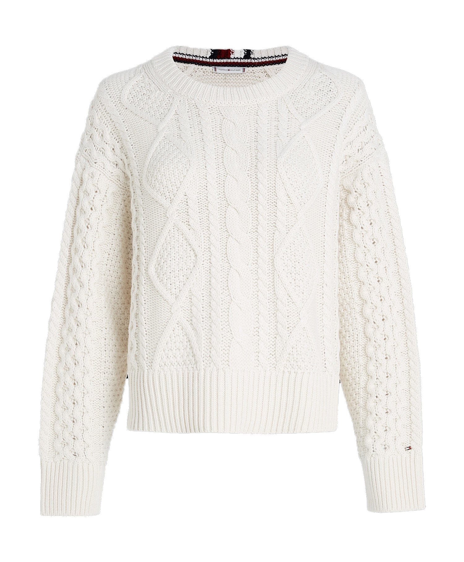 Hilfiger Cable Boyfriend genser