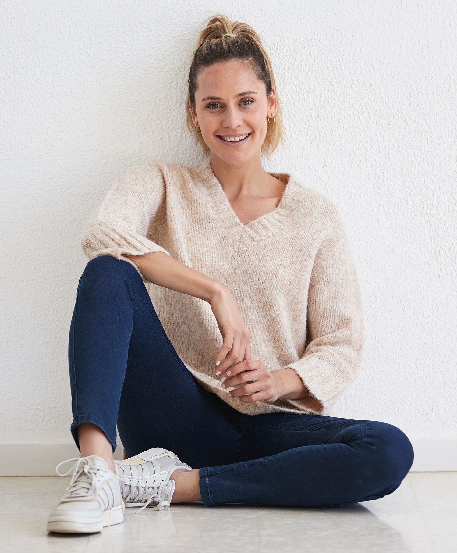 Kaffe Alioma Knit 3/4 Sleeve Pullover