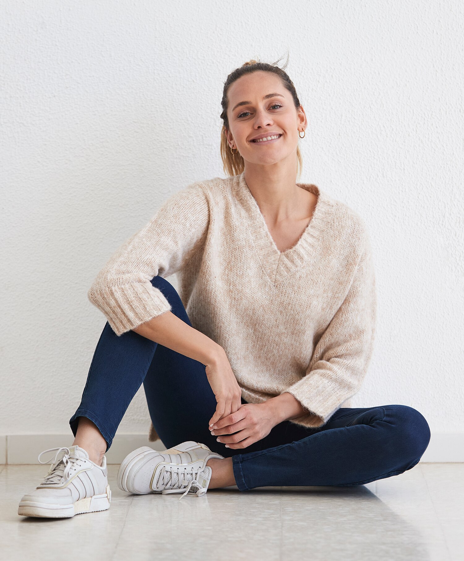 Kaffe Alioma Knit 3/4 Sleeve Pullover