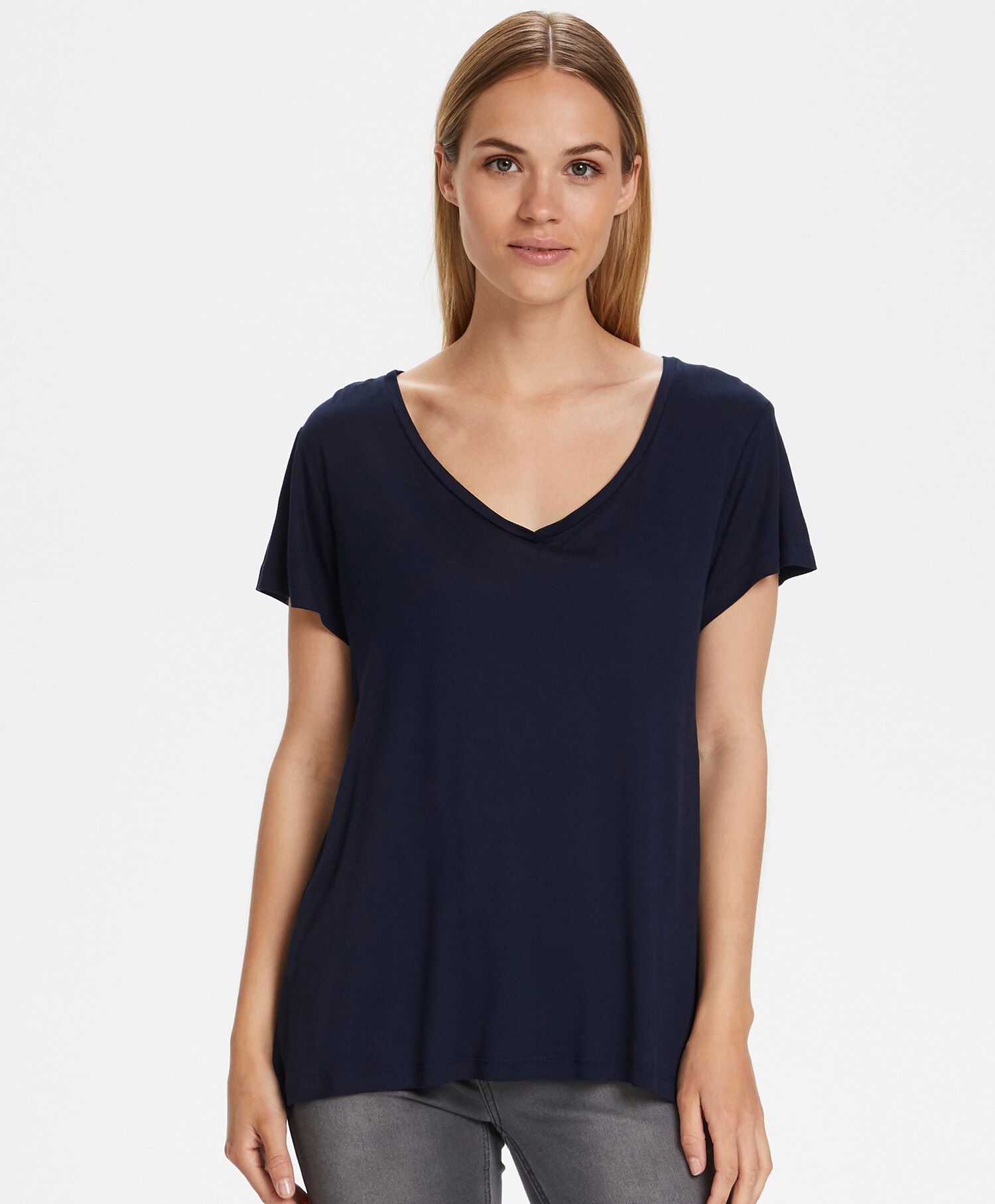 Kaffe Anna V-neck Tee