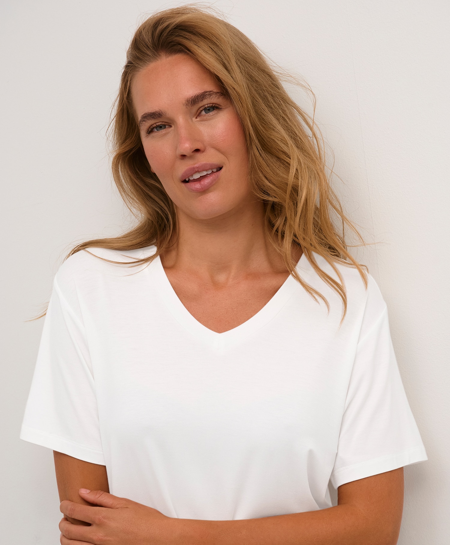 Kaffe Frida V-neck T-shirt