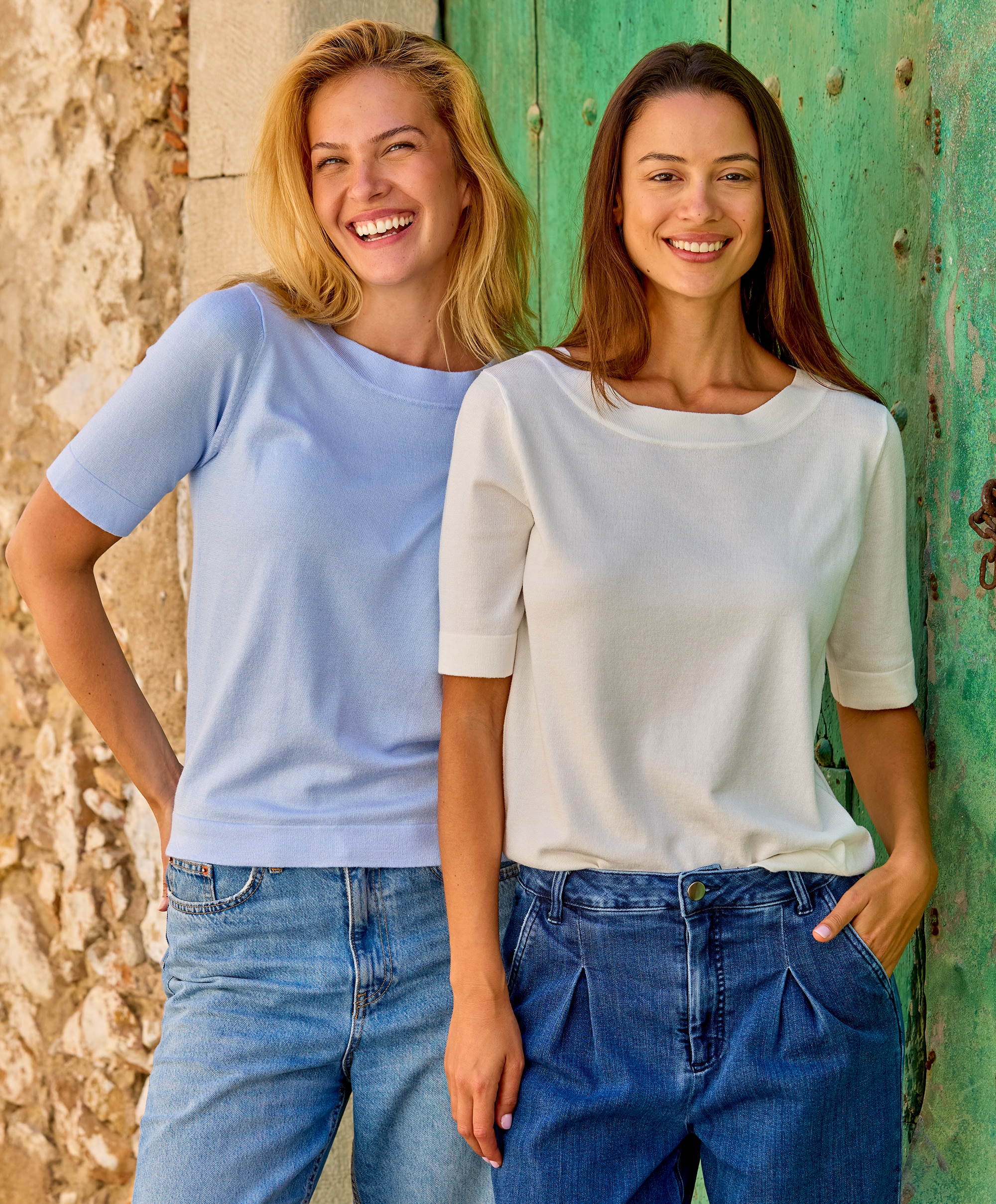 Kaffe Lizza boatneck solid topp