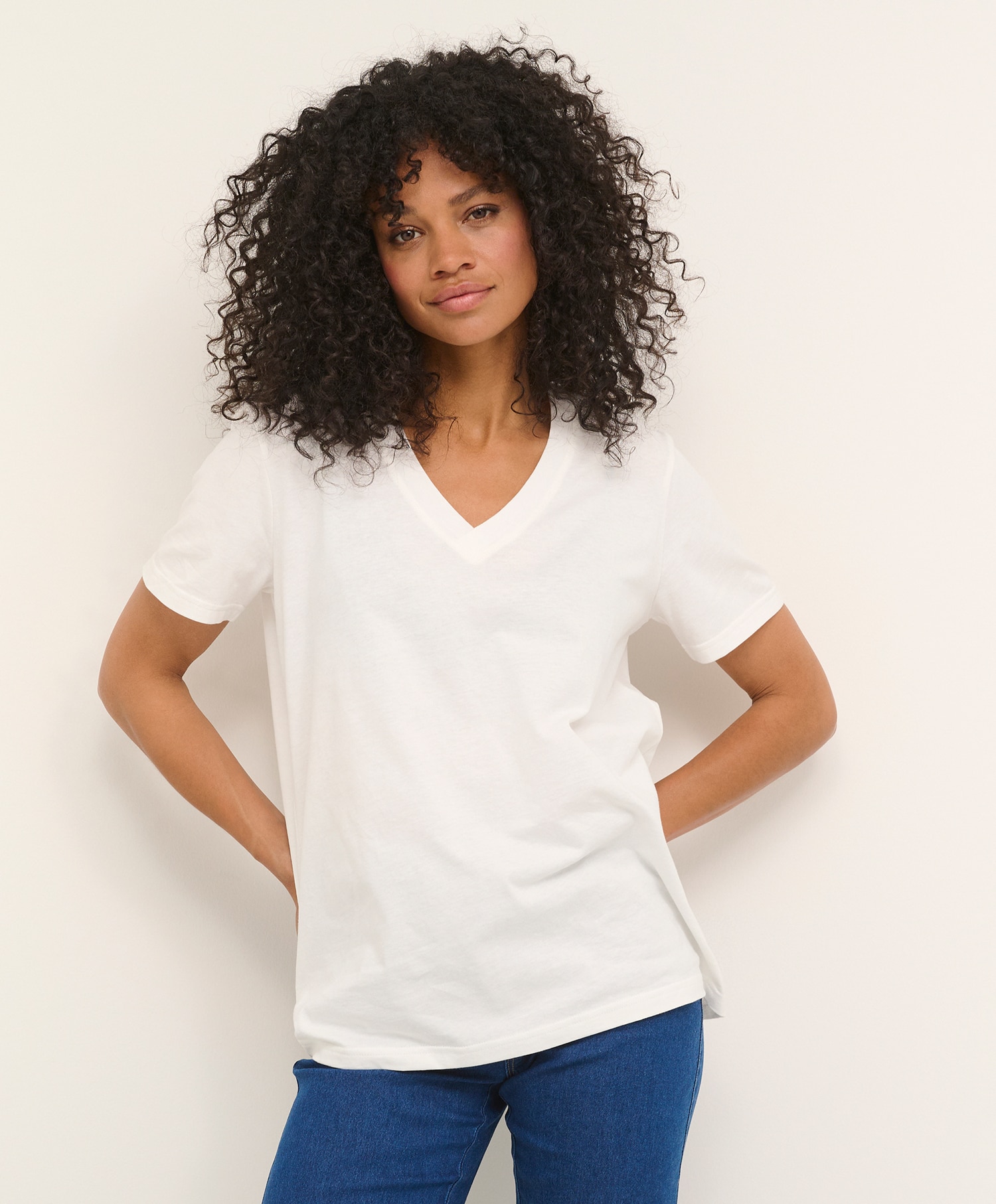 Kaffe Marin V-neck T-Shirt