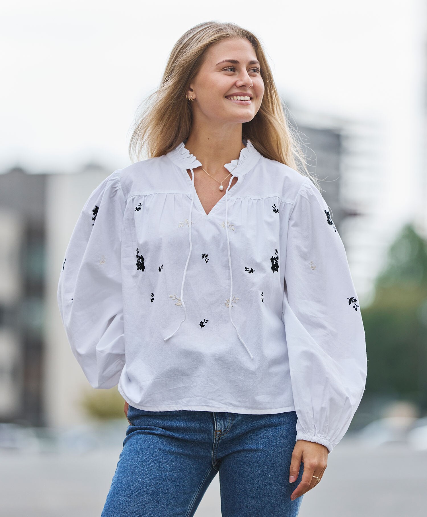 Kaffe Lilly Frill Bluse