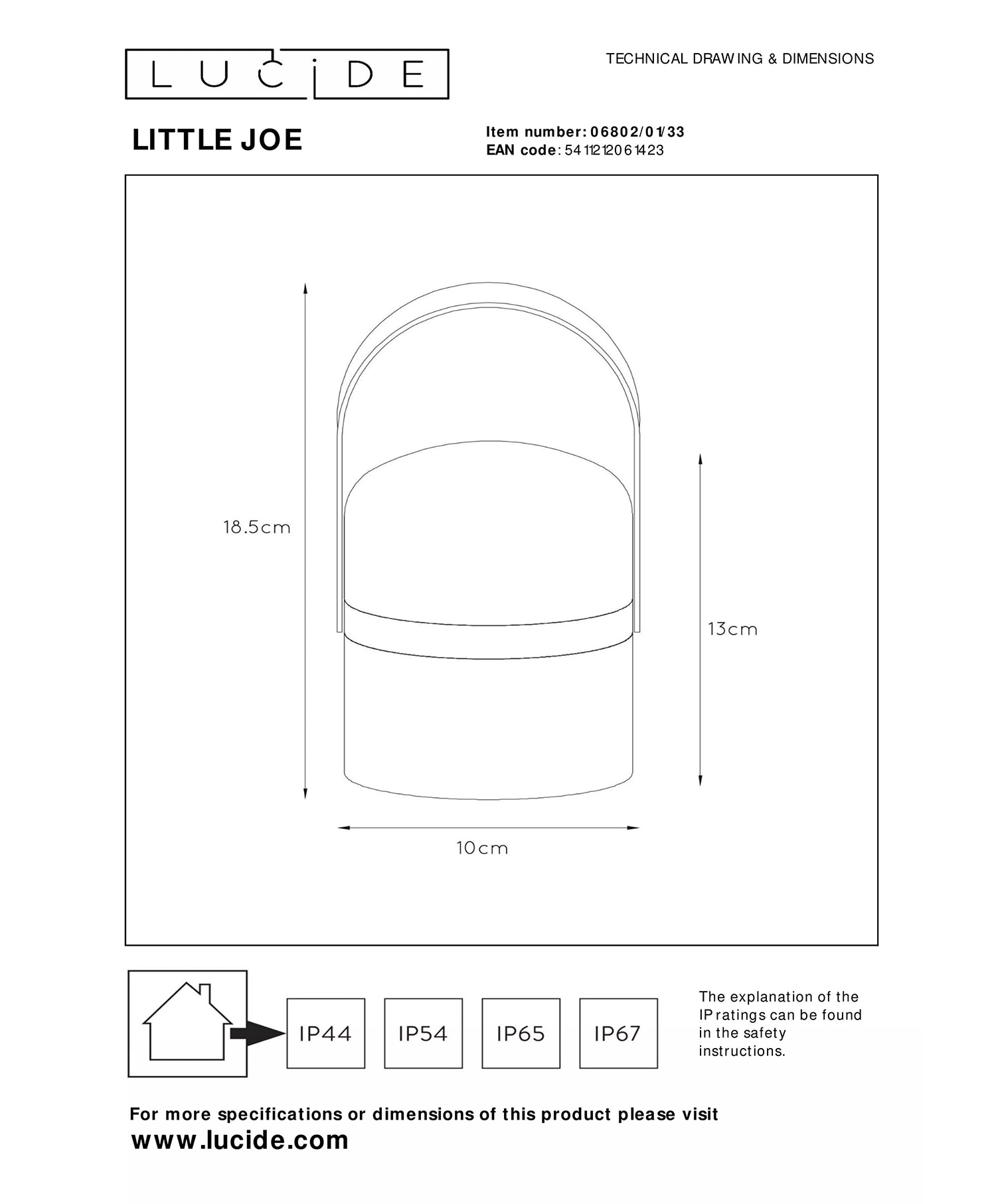 Lucide Little Joe Bordlampe