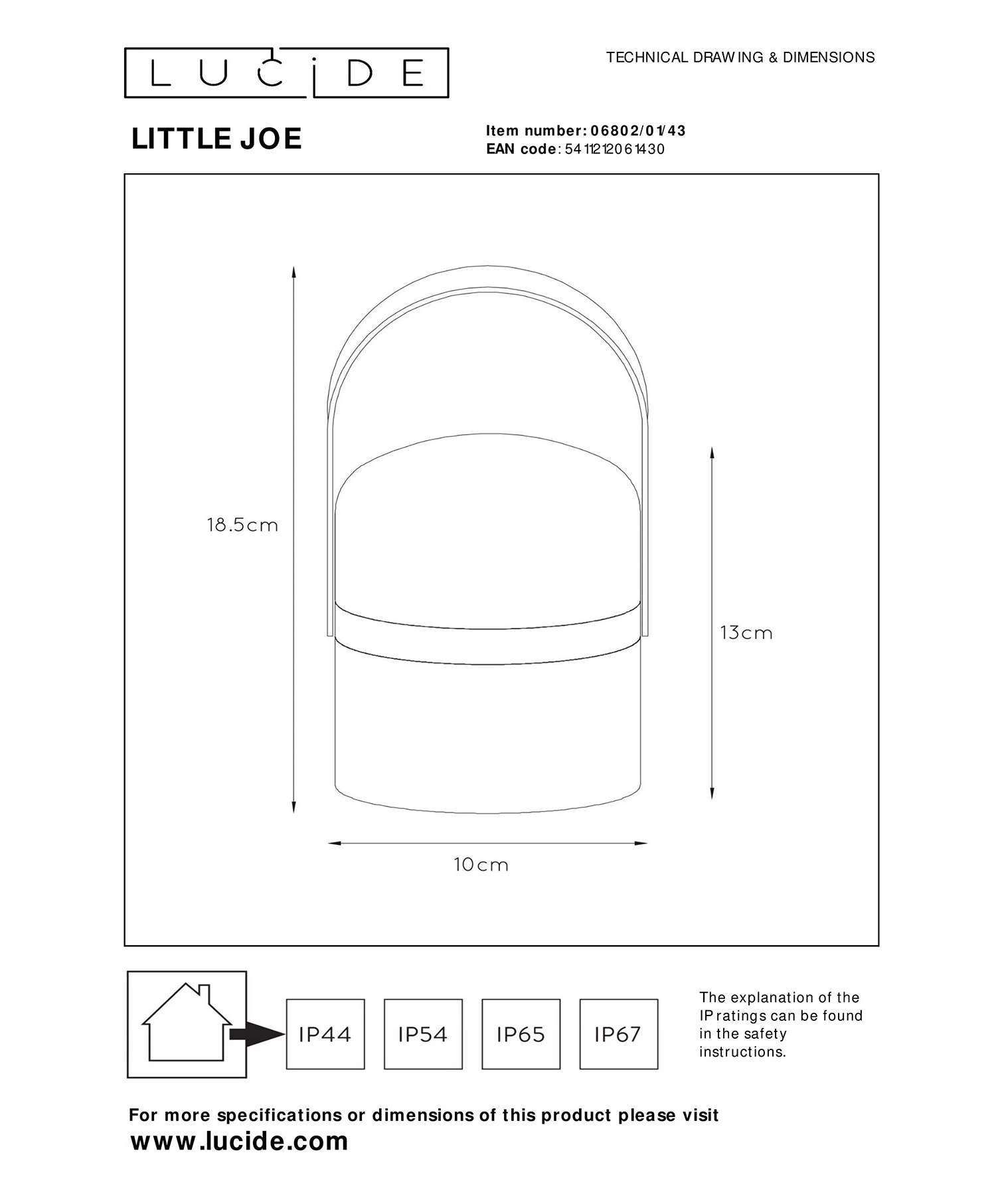 Lucide Little Joe Bordlampe