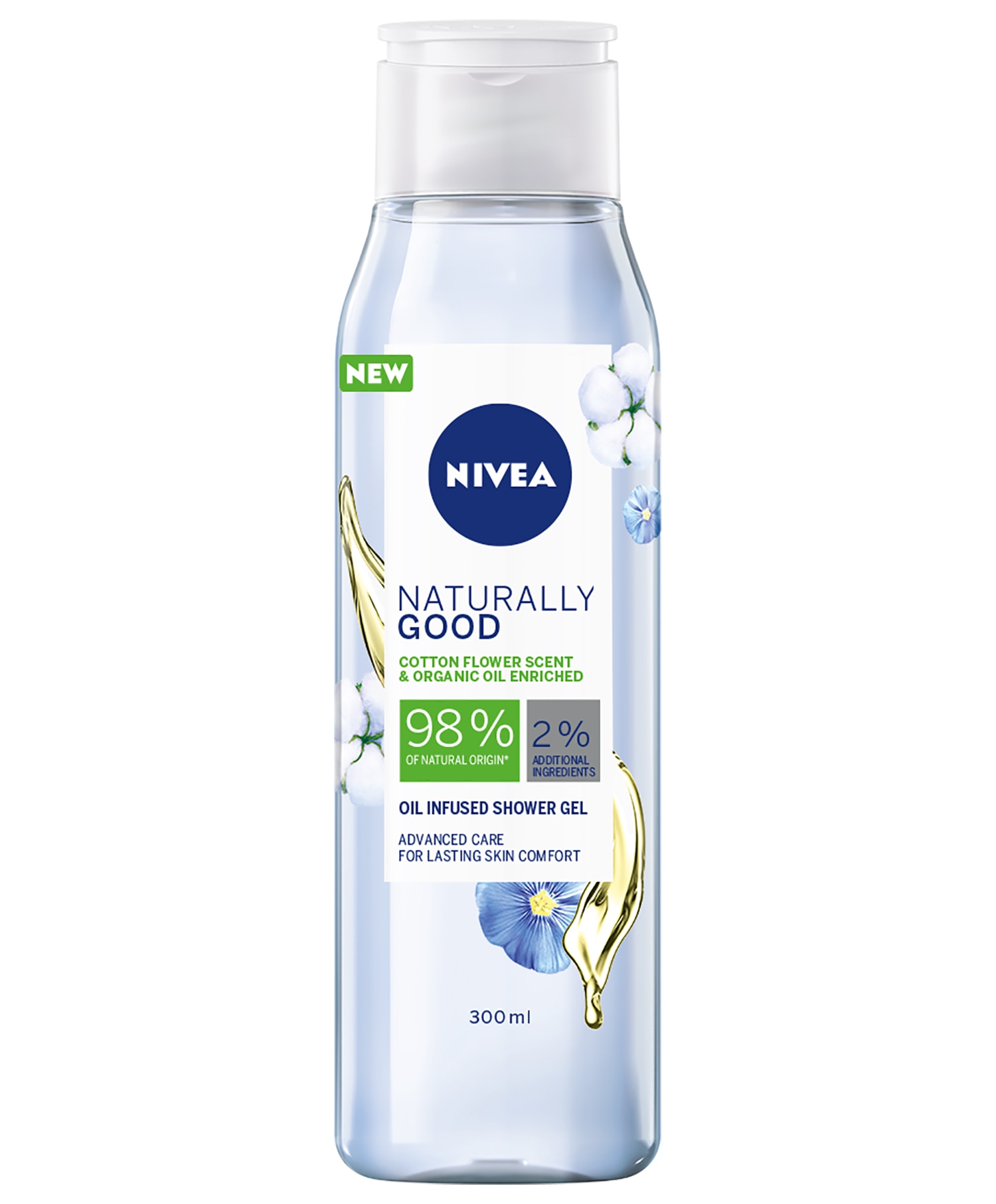 Nivea Shower Naturally Good Cotton