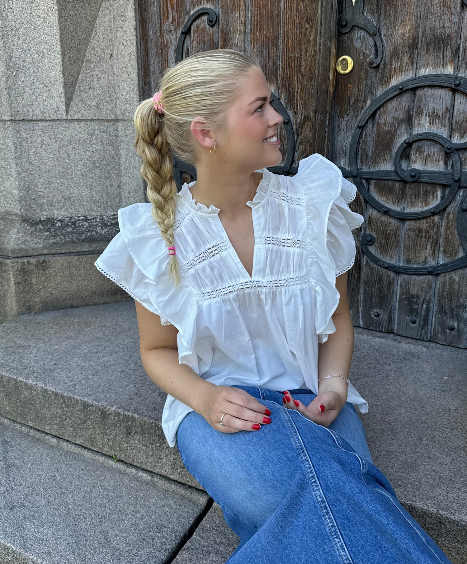 Only Sunny Capsl Frill Top