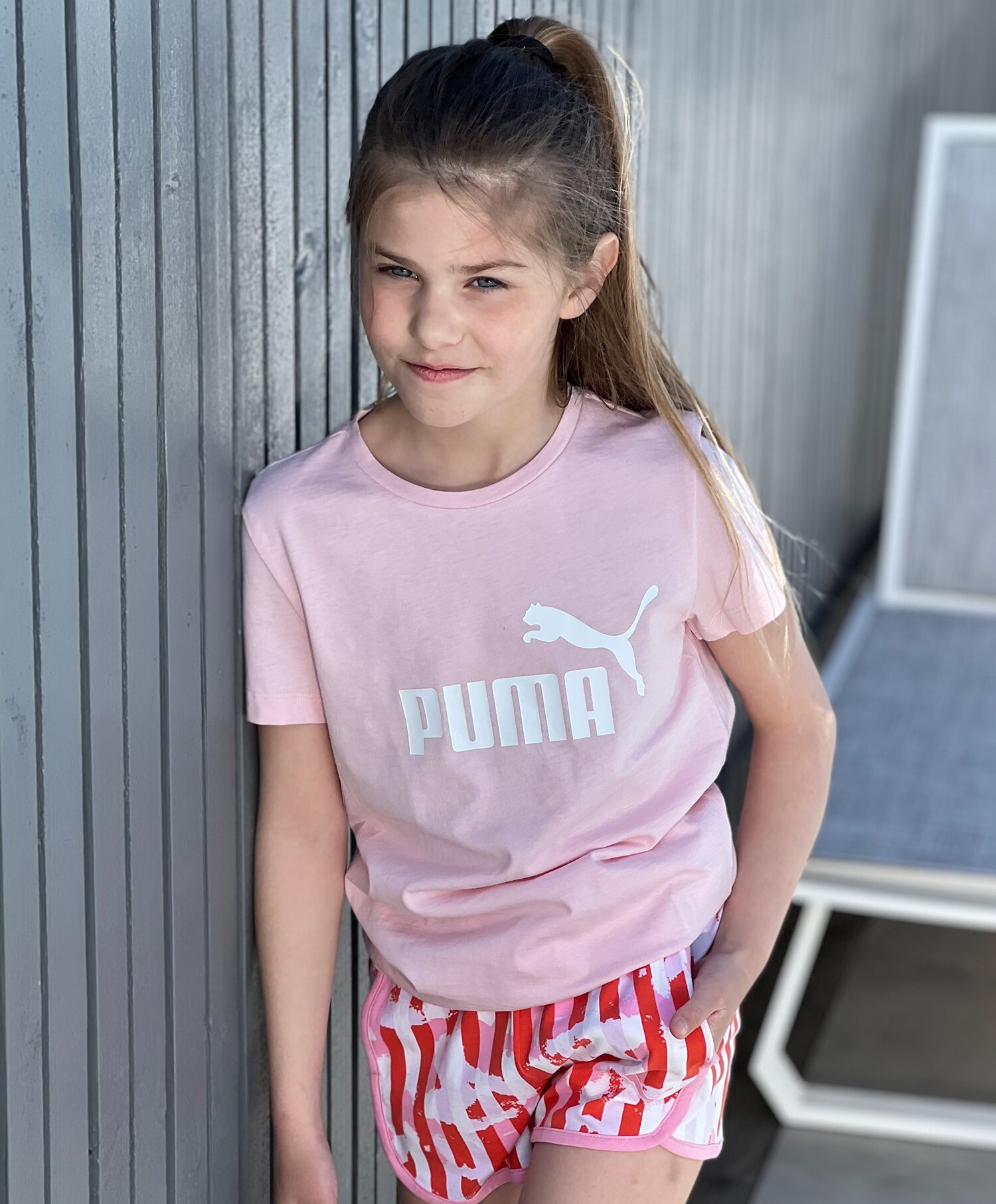 Puma  Ess logo tee JR Girl