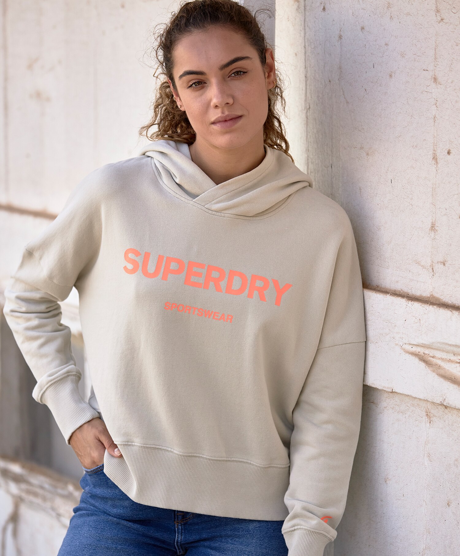 Superdry crop box hood