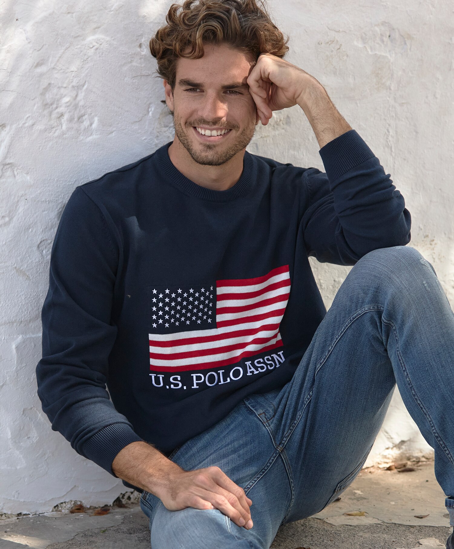 U.S Polo Adam Strikket genser