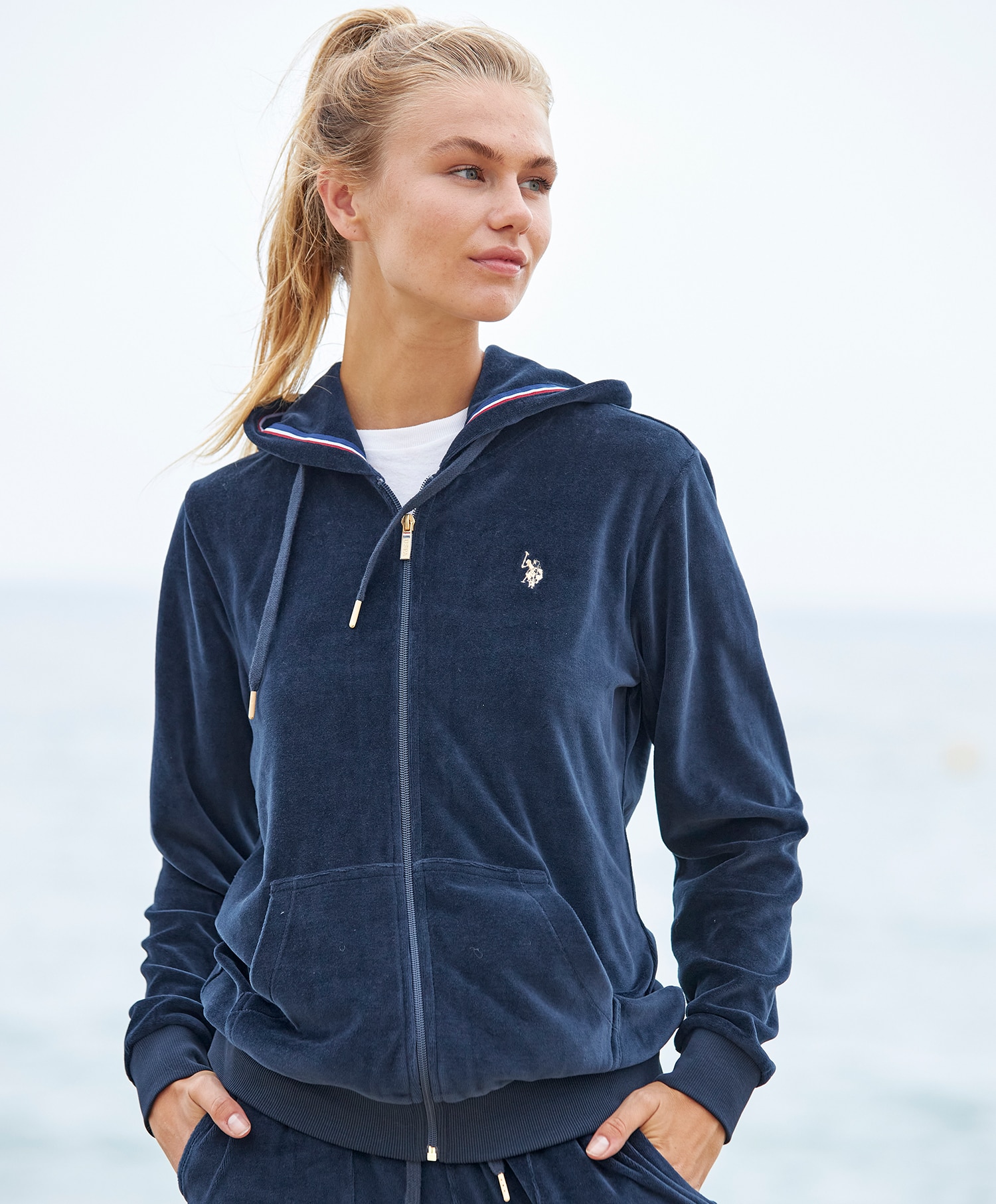 U.S Polo Velur zip Jacket