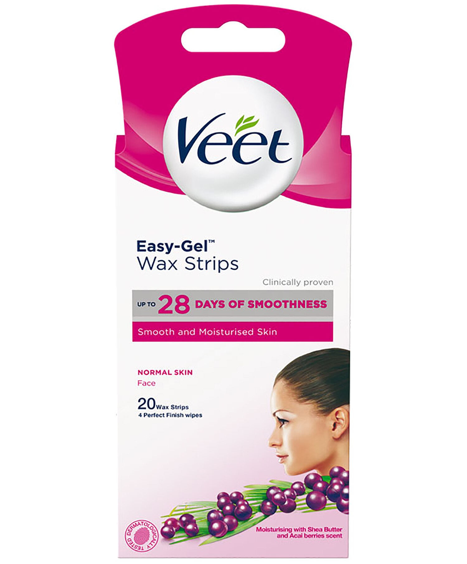 Veet Voksstrips Ansikt Normal Hud